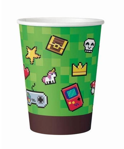 Papirové kelímky minecraft party - 200 ml - 6ks - Kelímek na pití - Hlavní obrázek