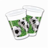 Plastové tégliky futbal 200 ml, 8 ks - Pohár na nápoje