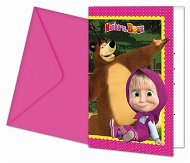 Invitations mash and bear 6 pcs - Party Accessories