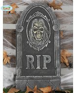 “RIP” náhrobný kameň s lebkou veľ. 33 × 65 cm – Halloween - Párty doplnky