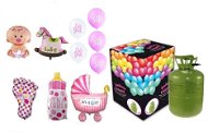 Helium set for the celebration of the birth of a baby girl -250 l - Helium Balloons