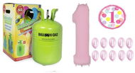 Helium set 1st birthday big party girl - 420 l - Helium Balloons