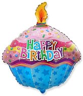 Balón fóliový 60 cm – happy birthday – narodeniny – torta – muffin – cupcake - Balóny