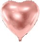 Balón fóliový 45 cm srdce ružovo-zlaté – rose gold – valentín/svadba - Balóny