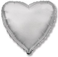 Balón fóliový 45 cm srdce strieborné – Valentín/svadba - Balóny