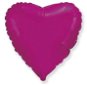 Balón fóliový 45 cm srdce tmavo ružové fuksia – Valentín/svadba - Balóny
