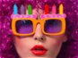 Párty okuliare narodeniny – happy birthday – torta - Doplnok ku kostýmu