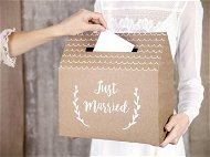 Box – škatuľka na blahoželanie – Just married 30 × 30,5 × 16,5 cm - Darčekový box