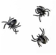 Pavúky plastové čierne 3 × 3 cm – 10 ks – halloween - Figúrky
