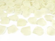 Textile rose petals - cream 100 pcs - Party Accessories