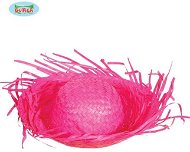 Straw Hat - Pink - Costume Accessory