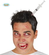Injekčná striekačka v hlave čelenka – Halloween - Doplnok ku kostýmu