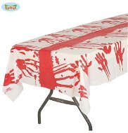 Tablecloth with motif of bloody hands - halloween - 135 cm x 270 cm - Tablecloth