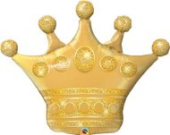 Balón fóliový zlatá koruna – 104 cm – princess – rozlúčka so slobodou - Balóny