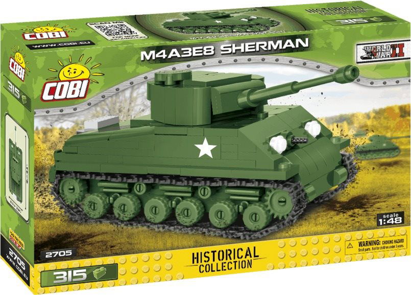 Cobi Tank Sherman M4A3E8 Easy Eight Building Set Alza.cz