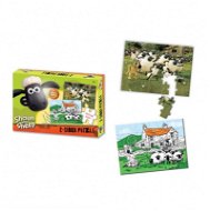 Shaun the Sheep - Kétoldalas puzzle zsírkrétával 50db - Puzzle