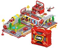 Kufor hasičská súprava - Garáž pre autíčka