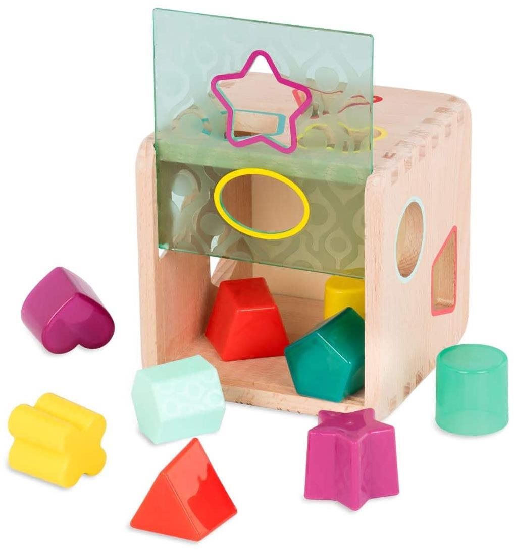 B toys wooden sales cube