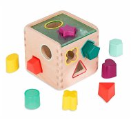B-Toys Kocka drevená s vkladacími tvarmi Wonder Cube - Vkladačka