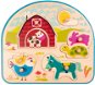 B-Toys Wooden Puzzle with Farm Handles - Puzzle