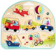 B-Toys Wooden Puzzle with Handles Vehicles - Puzzle
