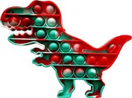 Pop it - Dinosaurier - 19 cm x 14 cm - grün marmoriert - Pop it