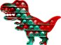 Pop it – dinosaurus 19×14 cm zelený – mramorovaný - Pop It