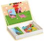 Magnetické puzzle knižka – dinosaury - Puzzle