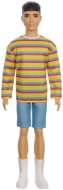 Barbie model Ken – prúžkované tričko a kraťasy - Bábika