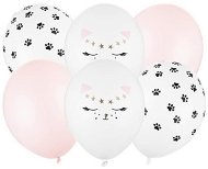 Súprava latexových balónikov – motív mačičky – 30 cm – 6 ks - Balóny