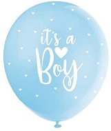Latex Balloons - "It´s a Boy" - Boy - Blue and White - 5 pcs - 30cm - Balloons