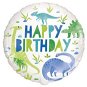 Balloon Foil Dinosaur - Green and Blue - Happy Birthday - Happy Birthday - 45cm - Balloons