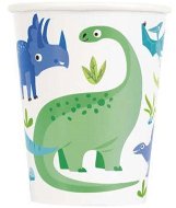 Tégliky dinosaurus – zelenomodré – 8 ks - Pohár na nápoje