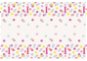 Obrus 1. Narodeniny ružový s bodkami – dievča – 137 × 213 cm – happy birthday - Obrus