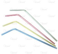 Straws - flexible - red in pack. 40 pcs - Straw