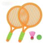 Set of rackets with basket and ball; 39x23,5x3,5cm - Badminton Set