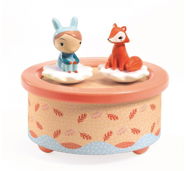 Music Box Musical Toy Fox and Friend - Hrací skříňka