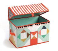 Színes játék doboz kis ház - Tároló doboz