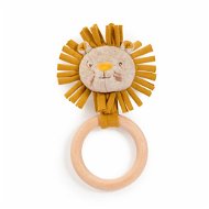 Rattling Lion Cub with Wooden Ring - Baby Rattle