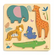 DJECO Puzzle pre najmenších Zvieratká v džungli - Puzzle