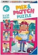 Ravensburger 051366 Mix & Match Puzzle My Favourite Job 3x24 pieces - Jigsaw