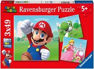 Ravensburger 051861 Super Mario 3× 49 dielikov - Puzzle