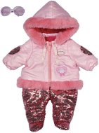 Baby Annabell Zimná kombinéza s flitami Deluxe, 43 cm - Oblečenie pre bábiky
