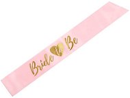 Bride To Be Party Sash, Pink with Gold Lettering - Party Accessories