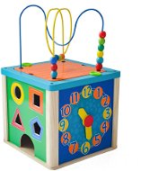 Wooden Motor Activity Cube - Puzzle
