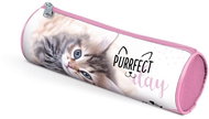 Cylindrical Cat Pencil Case - School Case