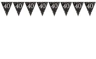 Garland Garland Flag 40 years - Birthday - Happy Birthday - 400cm - Girlanda