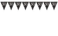 Girlanda Girlanda vlajky 50 rokov – narodeniny – happy birthday – 400 cm - Girlanda