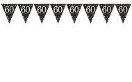 Girlanda Girlanda vlajky 60 rokov – narodeniny – happy birthday –  400 cm - Girlanda