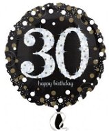 Balón fóliový 30 rokov – happy birthday – narodeniny – 43 cm - Balóny